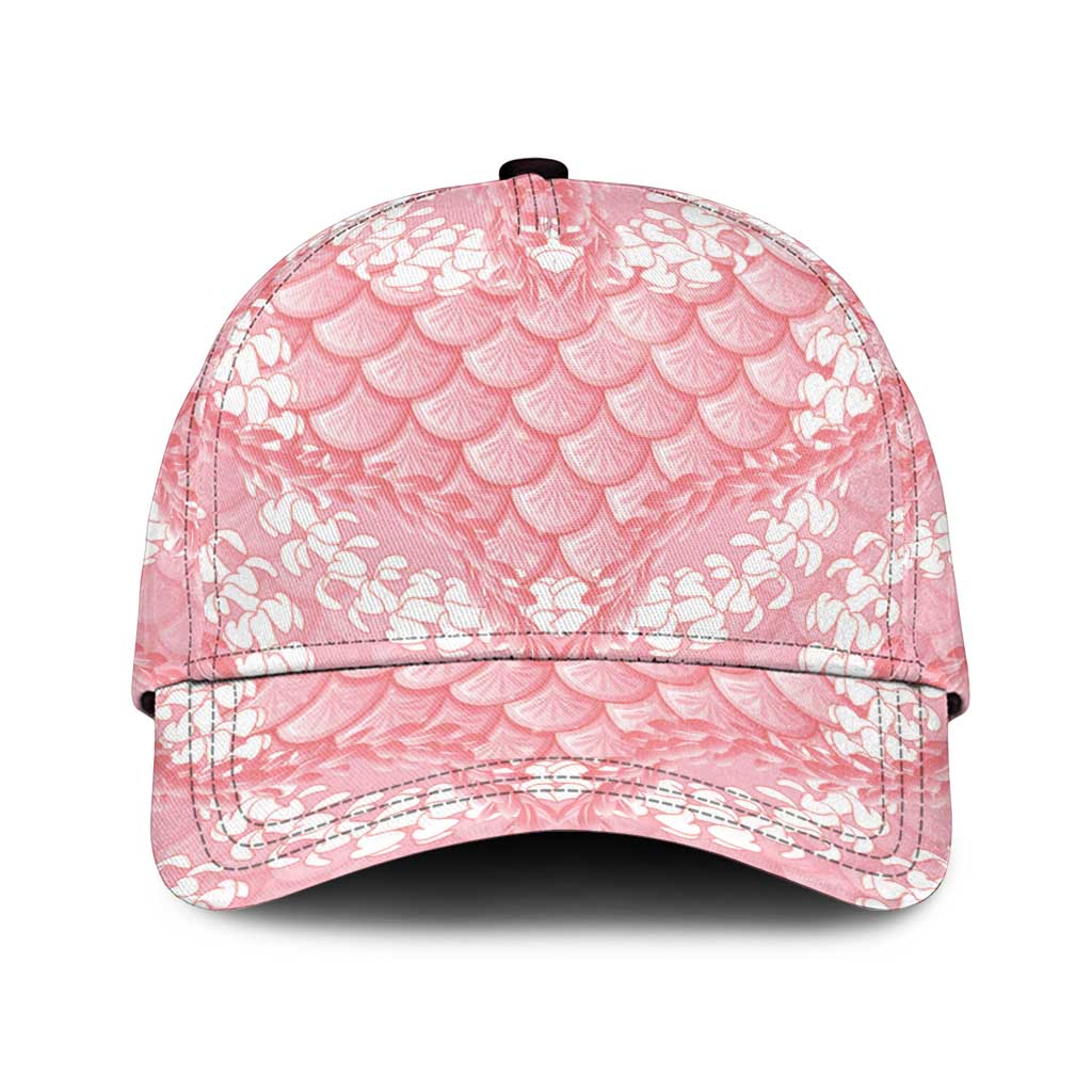 Soft Pink Mermaid Puakenikeni Maile Lei Classic Cap