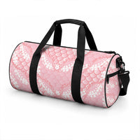 Soft Pink Mermaid Puakenikeni Maile Lei Duffle Bag LT01 - Polynesian Pride