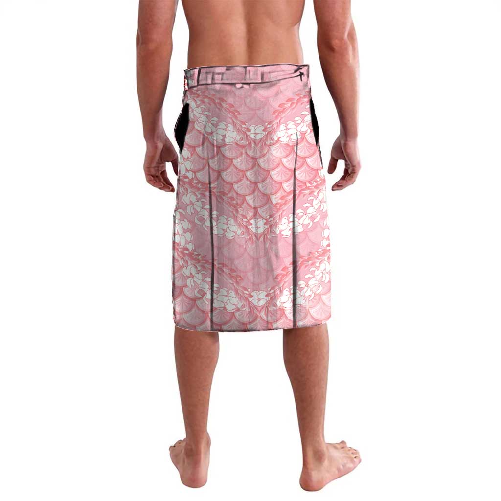 Soft Pink Mermaid Puakenikeni Maile Lei Lavalava LT01 - Polynesian Pride