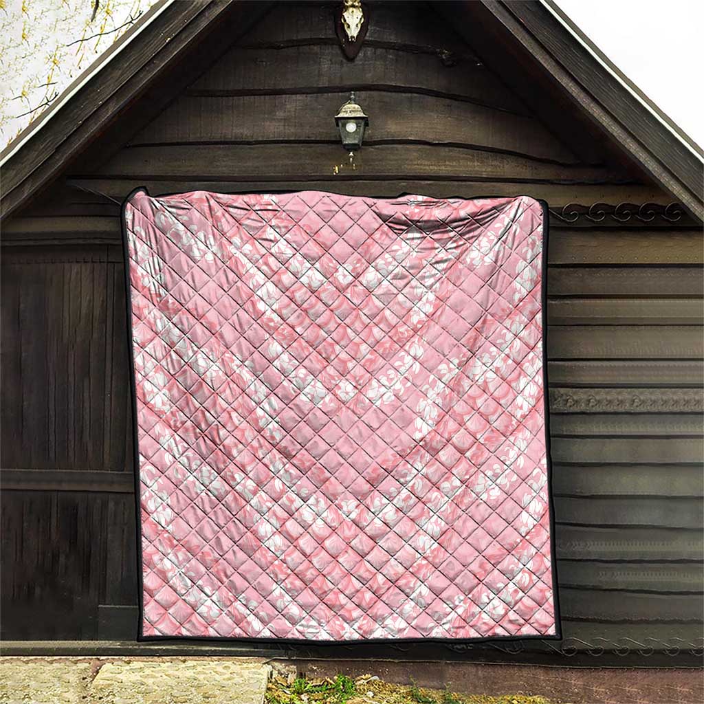 Soft Pink Mermaid Puakenikeni Maile Lei Quilt LT01 - Polynesian Pride