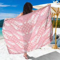 Soft Pink Mermaid Puakenikeni Maile Lei Sarong