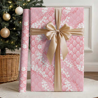 Soft Pink Mermaid Puakenikeni Maile Lei Wrapping Paper