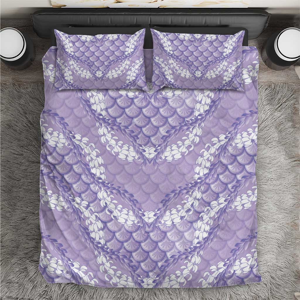 Lilac Mermaid Puakenikeni Maile Lei Bedding Set LT01 Purple - Polynesian Pride