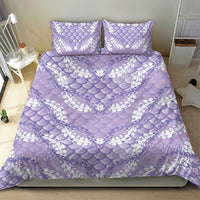 Lilac Mermaid Puakenikeni Maile Lei Bedding Set LT01 - Polynesian Pride