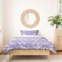 Lilac Mermaid Puakenikeni Maile Lei Bedding Set LT01 - Polynesian Pride