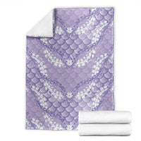 Lilac Mermaid Puakenikeni Maile Lei Blanket LT01 - Polynesian Pride
