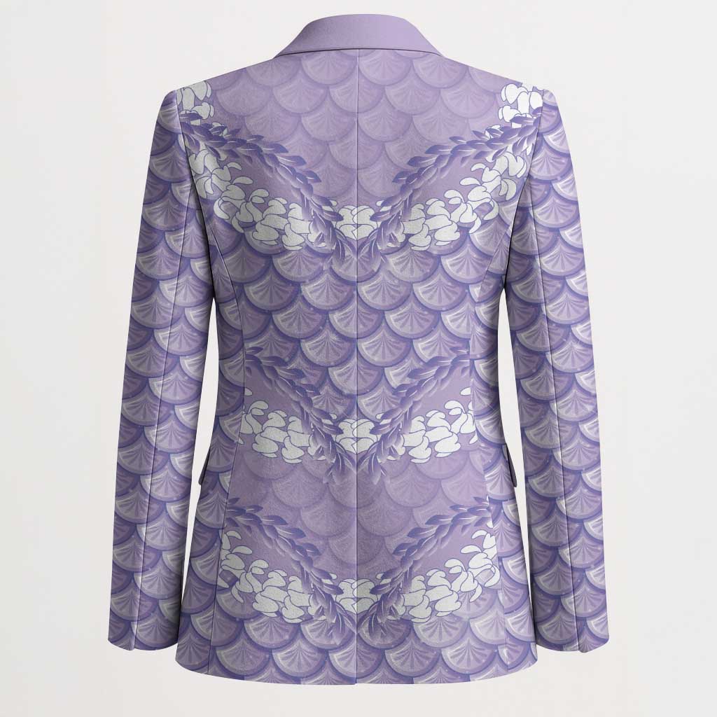 Lilac Mermaid Puakenikeni Maile Lei Blazer LT01 - Polynesian Pride