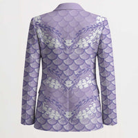 Lilac Mermaid Puakenikeni Maile Lei Blazer LT01 - Polynesian Pride