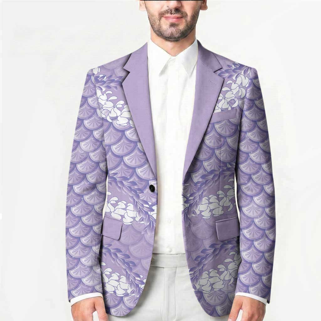 Lilac Mermaid Puakenikeni Maile Lei Blazer LT01 - Polynesian Pride