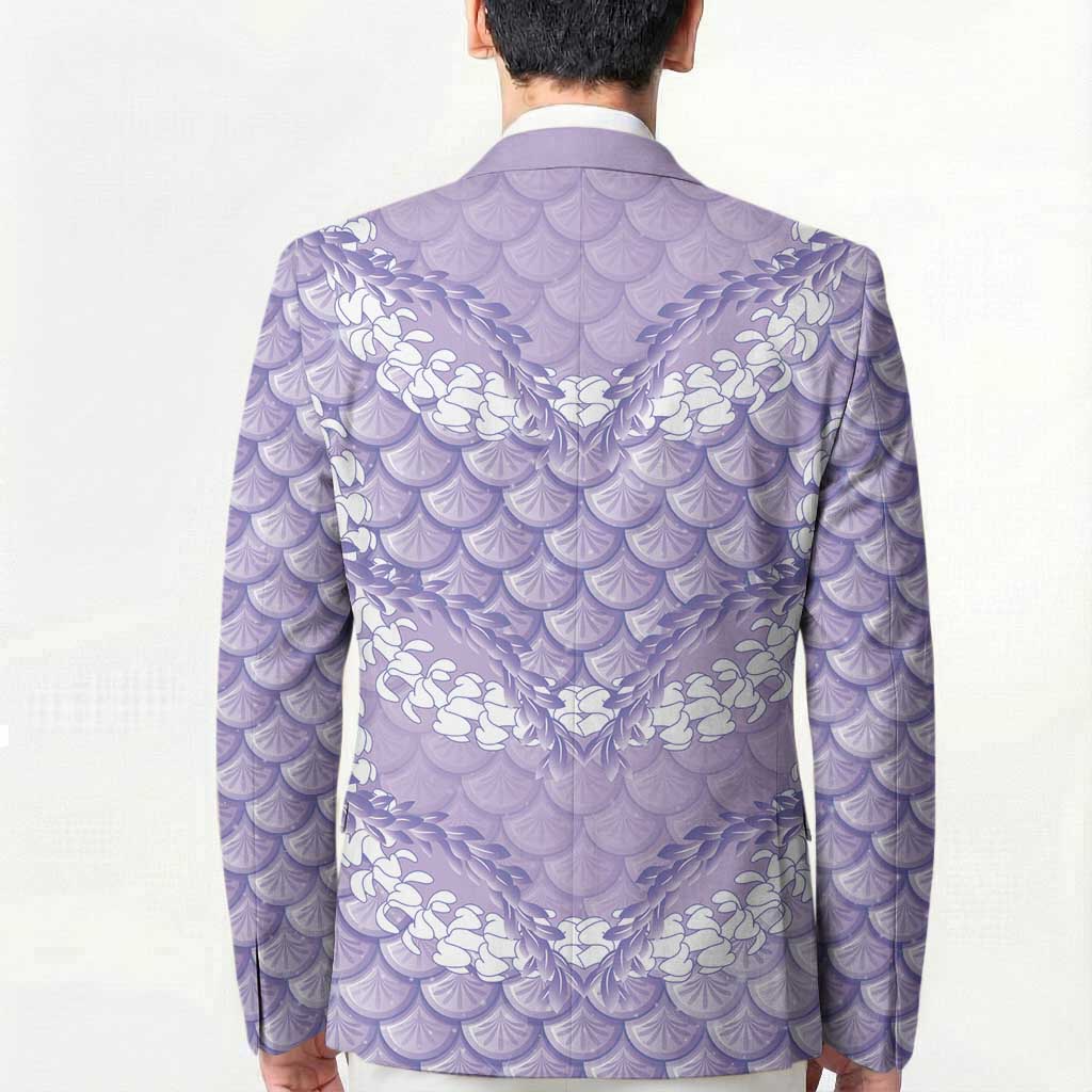 Lilac Mermaid Puakenikeni Maile Lei Blazer LT01 - Polynesian Pride