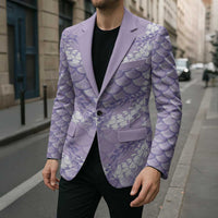 Lilac Mermaid Puakenikeni Maile Lei Blazer LT01 - Polynesian Pride