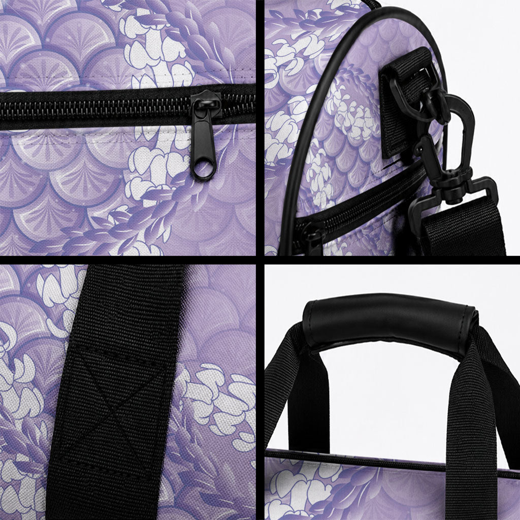 Lilac Mermaid Puakenikeni Maile Lei Duffle Bag LT01 - Polynesian Pride