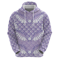 Lilac Mermaid Puakenikeni Maile Lei Hoodie LT01 - Polynesian Pride
