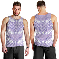 Lilac Mermaid Puakenikeni Maile Lei Men Tank Top