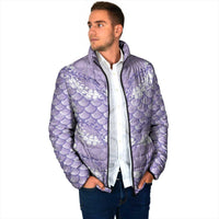 Lilac Mermaid Puakenikeni Maile Lei Padded Jacket LT01 - Polynesian Pride