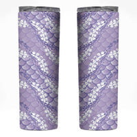 Lilac Mermaid Puakenikeni Maile Lei Skinny Tumbler