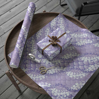 Lilac Mermaid Puakenikeni Maile Lei Wrapping Paper