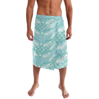 Light Turquoise Mermaid Puakenikeni Maile Lei Lavalava LT01 Turquoise - Polynesian Pride