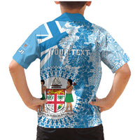 Personalised Fiji Day Family Matching Mermaid Dress and Hawaiian Shirt Fijian Map Hibiscus Tapa Pattern LT01 - Polynesian Pride