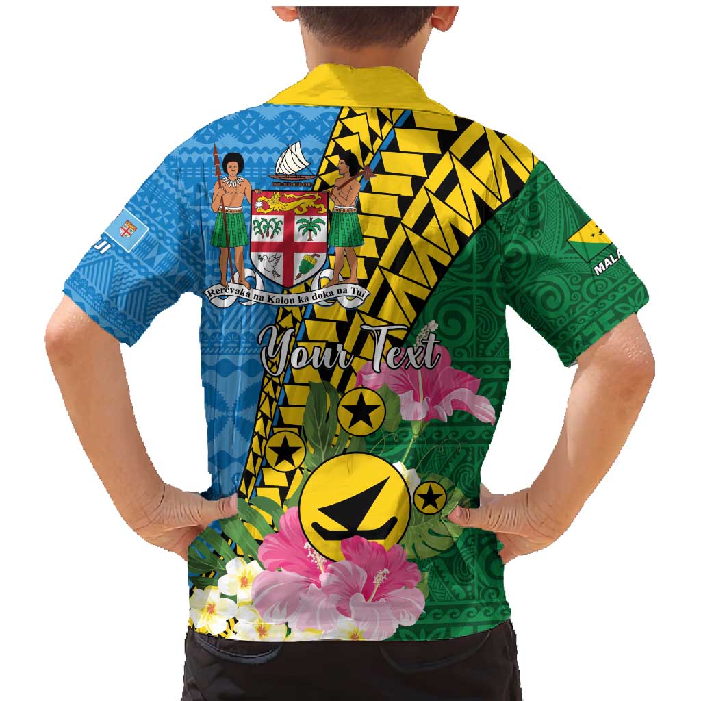 Personalised Malampa Fiji Day Family Matching Mermaid Dress and Hawaiian Shirt Tropical Tapa Pattern LT01 - Polynesian Pride