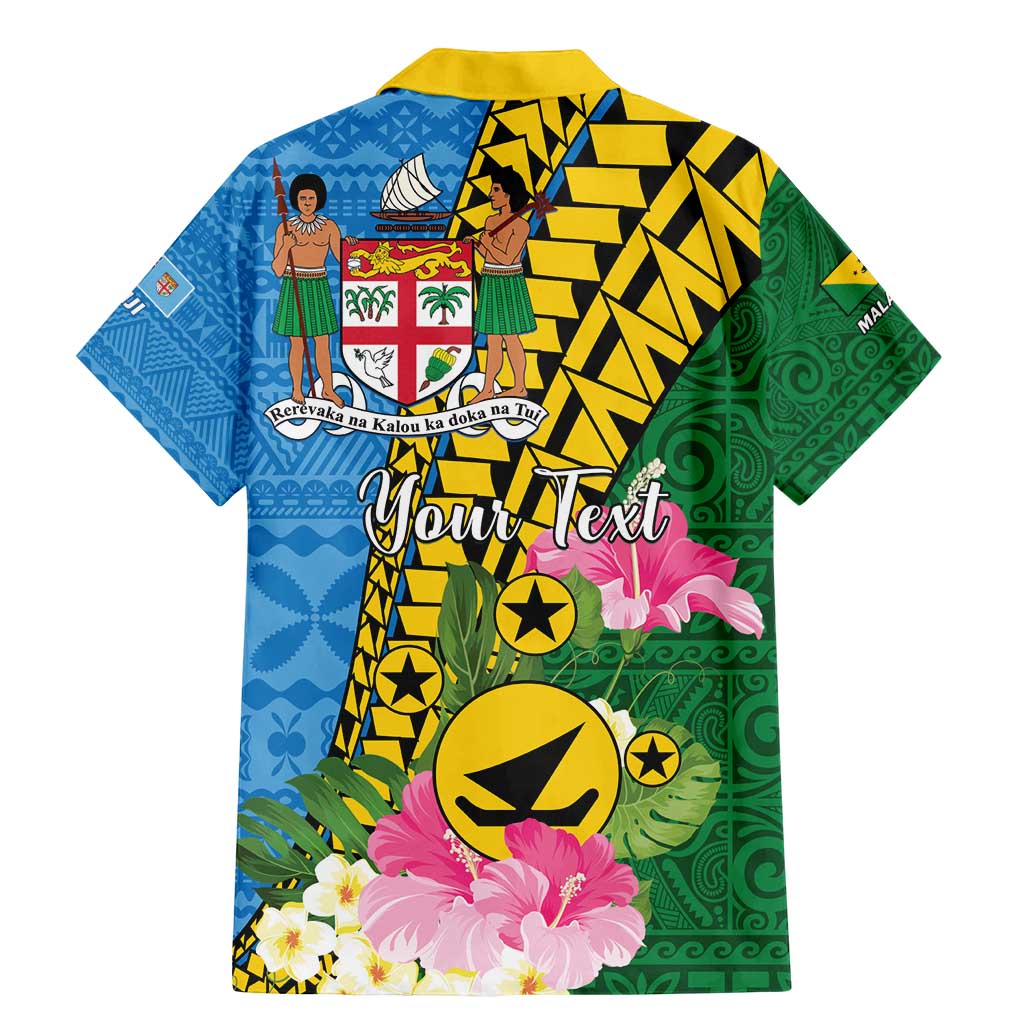 Personalised Malampa Fiji Day Family Matching Mermaid Dress and Hawaiian Shirt Tropical Tapa Pattern LT01 - Polynesian Pride