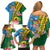 Personalised Malampa Fiji Day Family Matching Off Shoulder Short Dress and Hawaiian Shirt Tropical Tapa Pattern