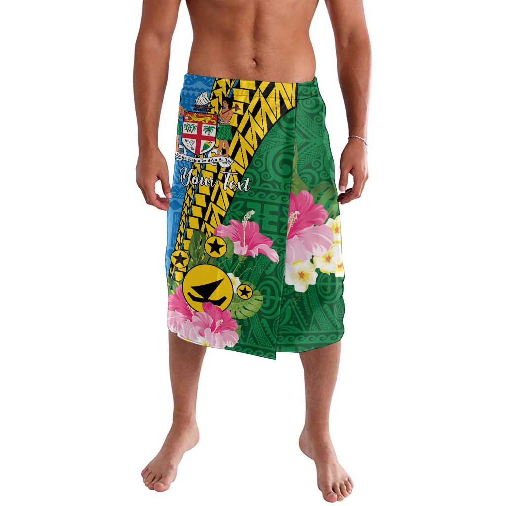 Personalised Malampa Fiji Day Lavalava Tropical Tapa Pattern