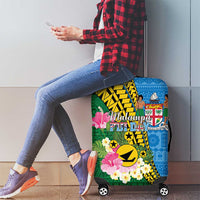Malampa Fiji Day Luggage Cover Tropical Tapa Pattern