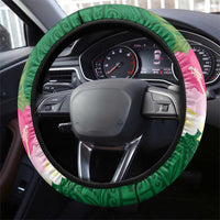 Malampa Fiji Day Steering Wheel Cover Tropical Tapa Pattern