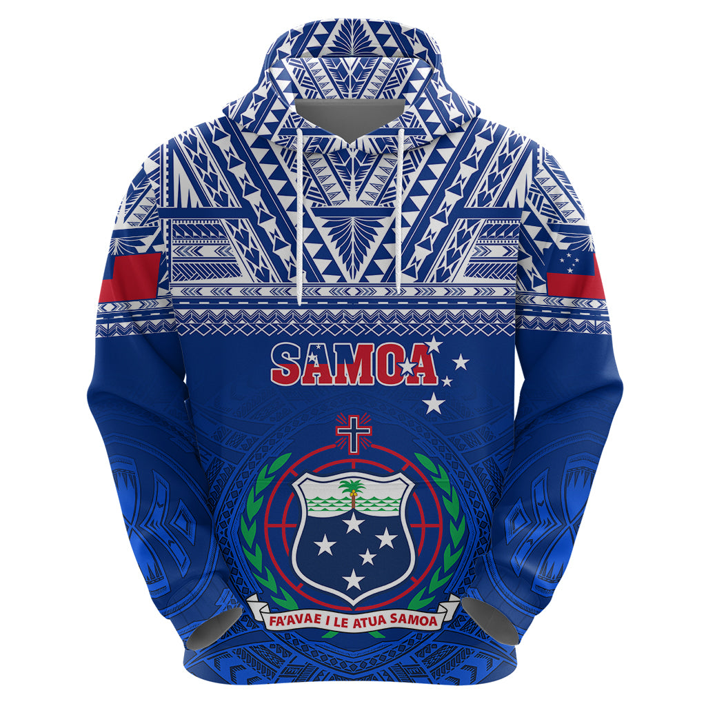 Samoa Rugby Hoodie Manu Samoa Polynesian Tatoo Pattern LT01 - Polynesian Pride