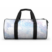 Samoa White Sunday Duffle Bag Sweet Pastel Plumeria Floral LT01 One size White - Polynesian Pride