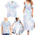 Samoa White Sunday Family Matching Summer Maxi Dress and Hawaiian Shirt Sweet Pastel Plumeria Floral