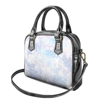 Samoa White Sunday Shoulder Handbag Sweet Pastel Plumeria Floral