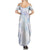 Samoa White Sunday Summer Maxi Dress Sweet Pastel Plumeria Floral