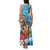 Personalized Aloha Hawaii Skeleton Surfing Family Matching Tank Maxi Dress and Hawaiian Shirt Tribal Shark Plumeria