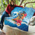 Personalized Aloha Hawaii Skeleton Surfing Quilt Tribal Shark Plumeria