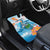 Personalized Hawaii Hula Girl Skeleton Dancing Car Mats Hibiscus Tribal Shark