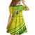 Kia Orana Cook Islands Family Matching Long Sleeve Bodycon Dress and Hawaiian Shirt Turtle Yellow Green Polynesian Pattern LT01 - Polynesian Pride
