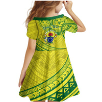 Kia Orana Cook Islands Family Matching Mermaid Dress and Hawaiian Shirt Turtle Yellow Green Polynesian Pattern LT01 - Polynesian Pride