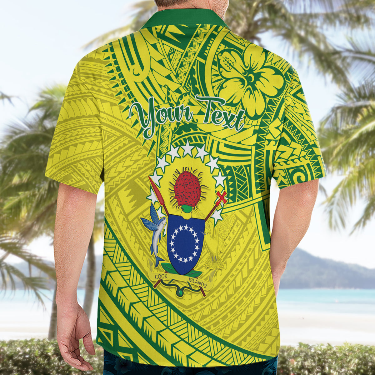 Kia Orana Cook Islands Hawaiian Shirt Turtle Yellow Green Polynesian Pattern LT01 - Polynesian Pride