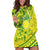 Kia Orana Cook Islands Hoodie Dress Turtle Yellow Green Polynesian Pattern LT01 Green - Polynesian Pride