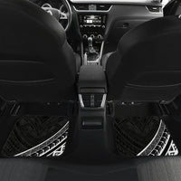 Kia Orana Cook Islands Car Mats Circle Stars With Floral White Pattern LT01 - Polynesian Pride