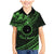 Kia Orana Cook Islands Family Matching Mermaid Dress and Hawaiian Shirt Circle Stars With Floral Green Pattern LT01