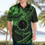 Kia Orana Cook Islands Hawaiian Shirt Circle Stars With Floral Green Pattern LT01