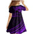 Kia Orana Cook Islands Family Matching Mermaid Dress and Hawaiian Shirt Circle Stars With Floral Purple Pattern LT01 - Polynesian Pride