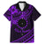 Kia Orana Cook Islands Family Matching Mermaid Dress and Hawaiian Shirt Circle Stars With Floral Purple Pattern LT01 Dad's Shirt - Short Sleeve Purple - Polynesian Pride