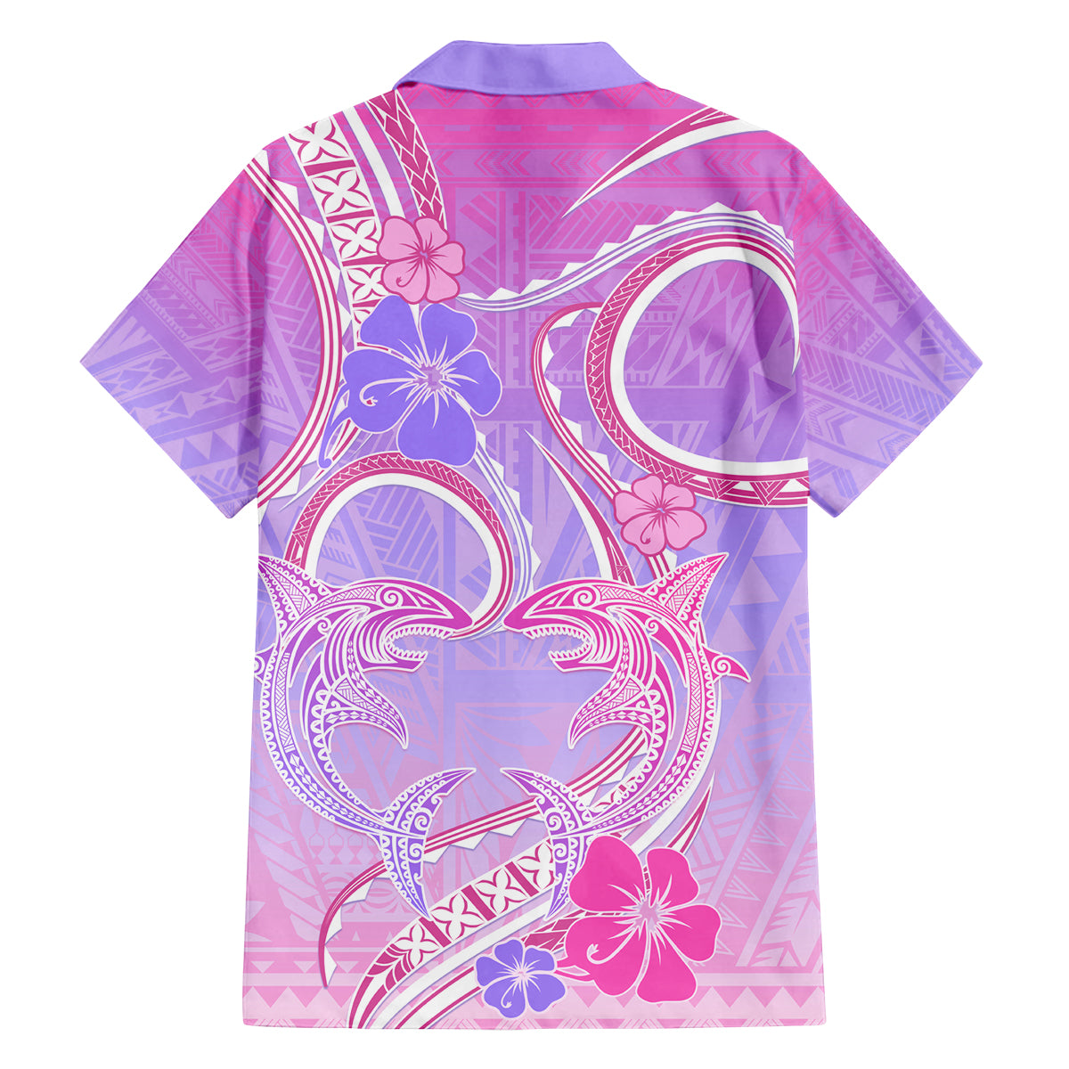 Polynesian Shark Valentine Family Matching Long Sleeve Bodycon Dress and Hawaiian Shirt Sweet Unique Version LT01 - Polynesian Pride