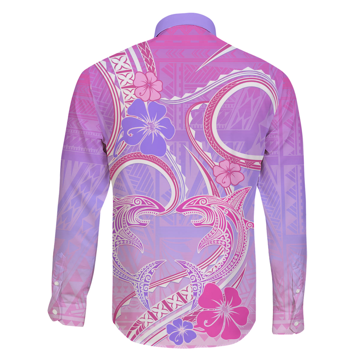 Polynesian Shark Valentine Family Matching Short Sleeve Bodycon Dress and Hawaiian Shirt Sweet Unique Version LT01 - Polynesian Pride