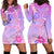 Polynesian Shark Valentine Hoodie Dress Sweet Unique Version LT01 - Polynesian Pride