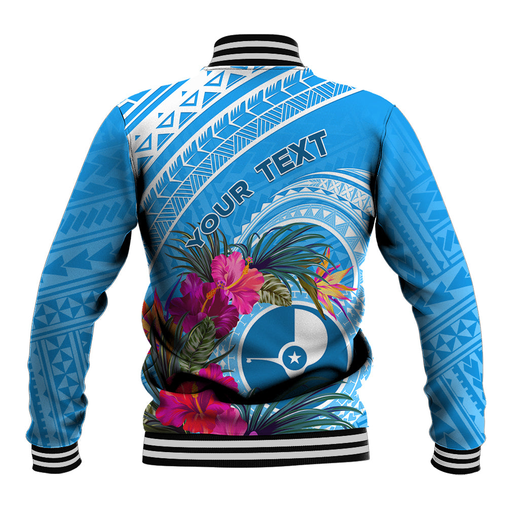 Yap Day Baseball Jacket Nam nu Waqab Tropical Flower LT01 - Polynesian Pride